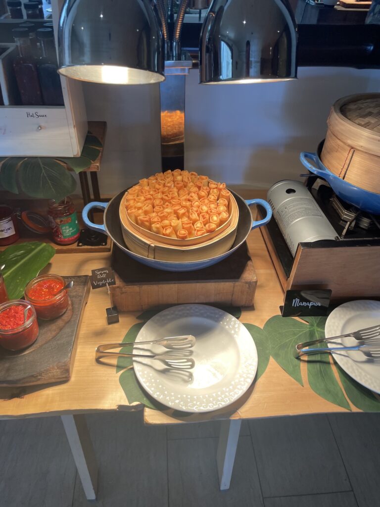 Delightful La Hiki Sunday Brunch | Four Seasons Oahu Hawaii Calling a table with food on it