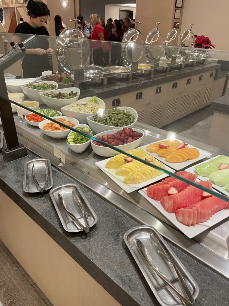 11 Best Sunday Brunch Buffets On Oahu Hawaii Calling a buffet line with different types of food