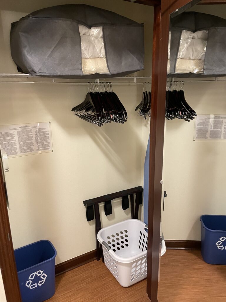 Review & Video | Marriott Ko Olina Beach Club An Amazing Location Hawaii Calling a room with clothes swingers and a laundry basket