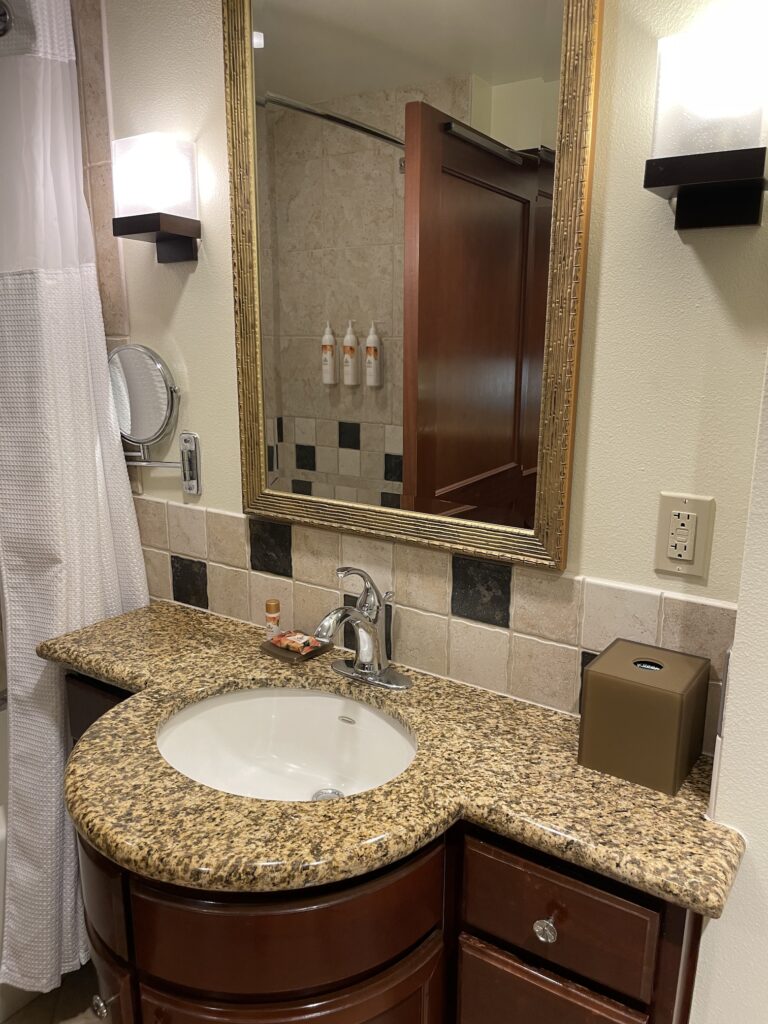 Review & Video | Marriott Ko Olina Beach Club An Amazing Location Hawaii Calling a bathroom sink with a mirror