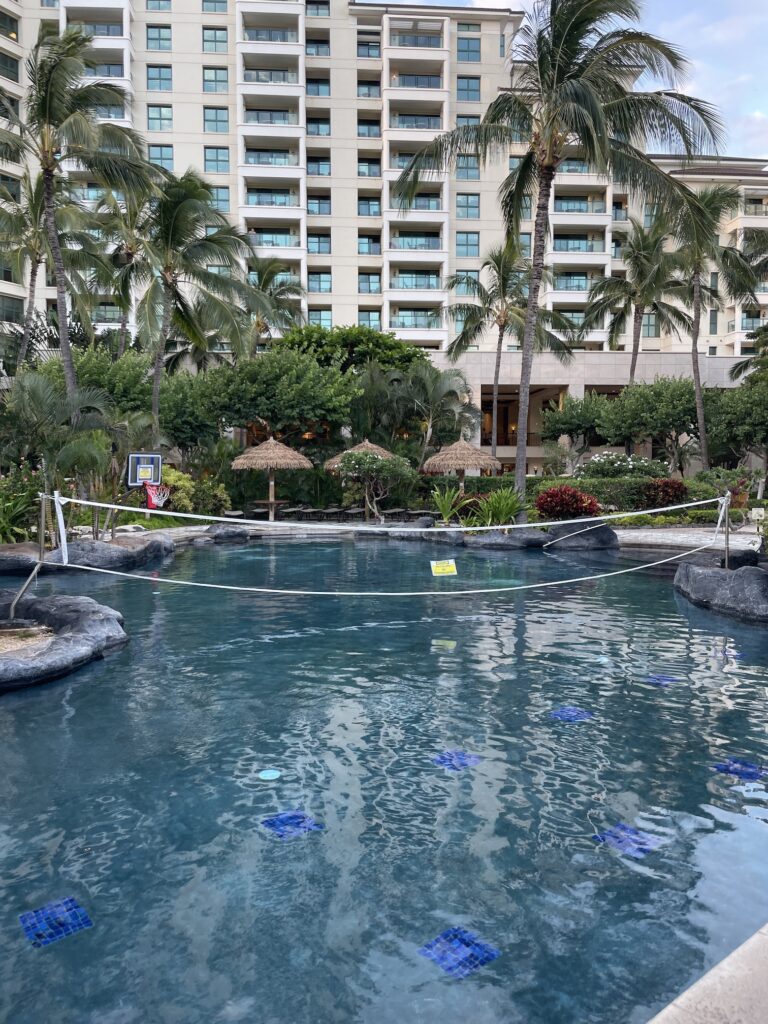 Review & Video | Marriott Ko Olina Beach Club An Amazing Location Hawaii Calling a swimming pool with a rope and trees in the background