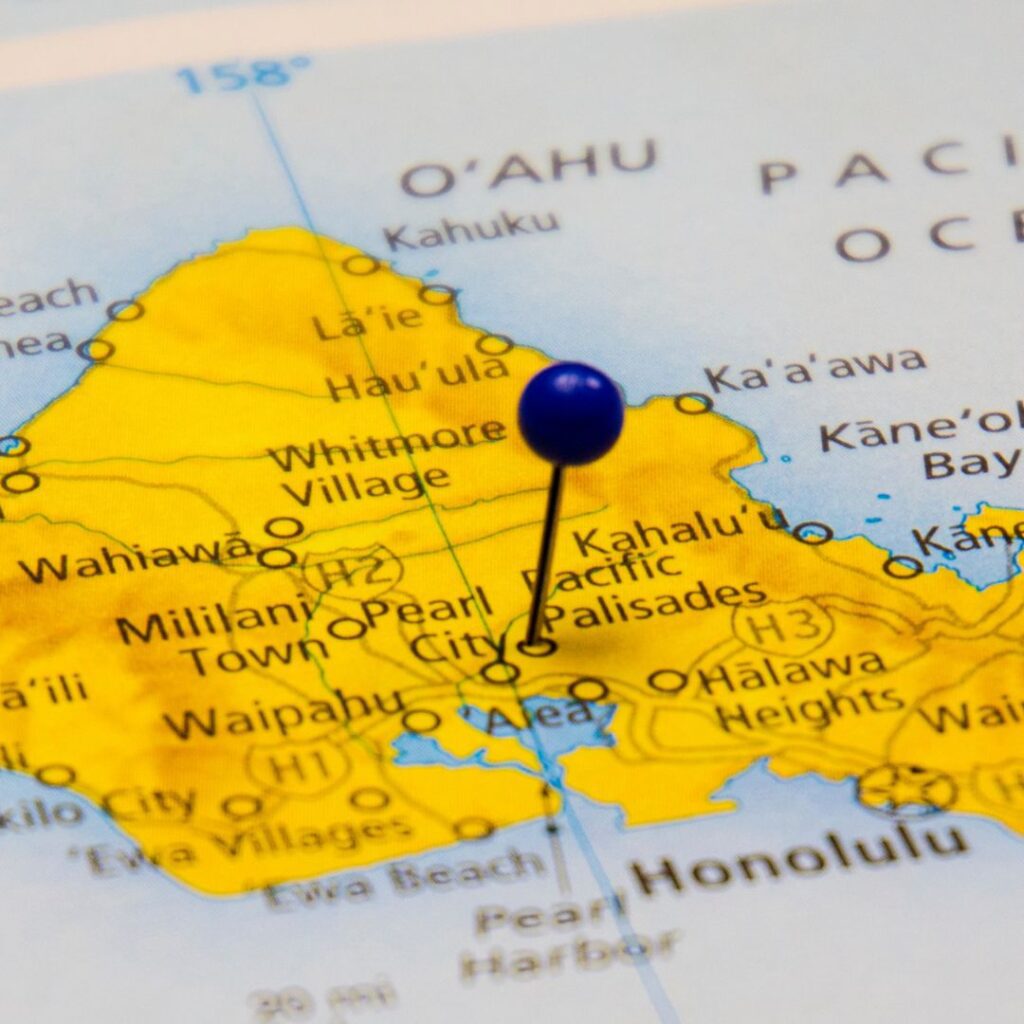 The 41 Best Things To Do On Oahu | Bucket List Guide (2025) Hawaii Calling a map with a blue pin on it