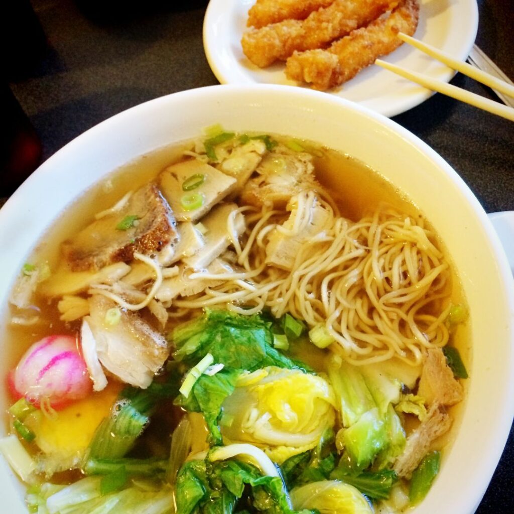 26 Best Places To Eat On Oahu, Hawaii | A Local Guide Hawaii Calling a bowl of soup with noodles and vegetables