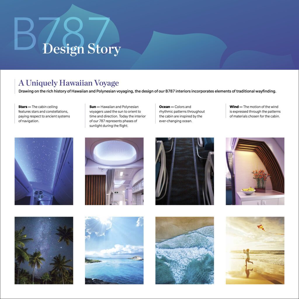A Sneak Peek Of Hawaiian Airlines Boeing 787 Dreamliner Business Class Seats Hawaii Calling a screenshot of a website