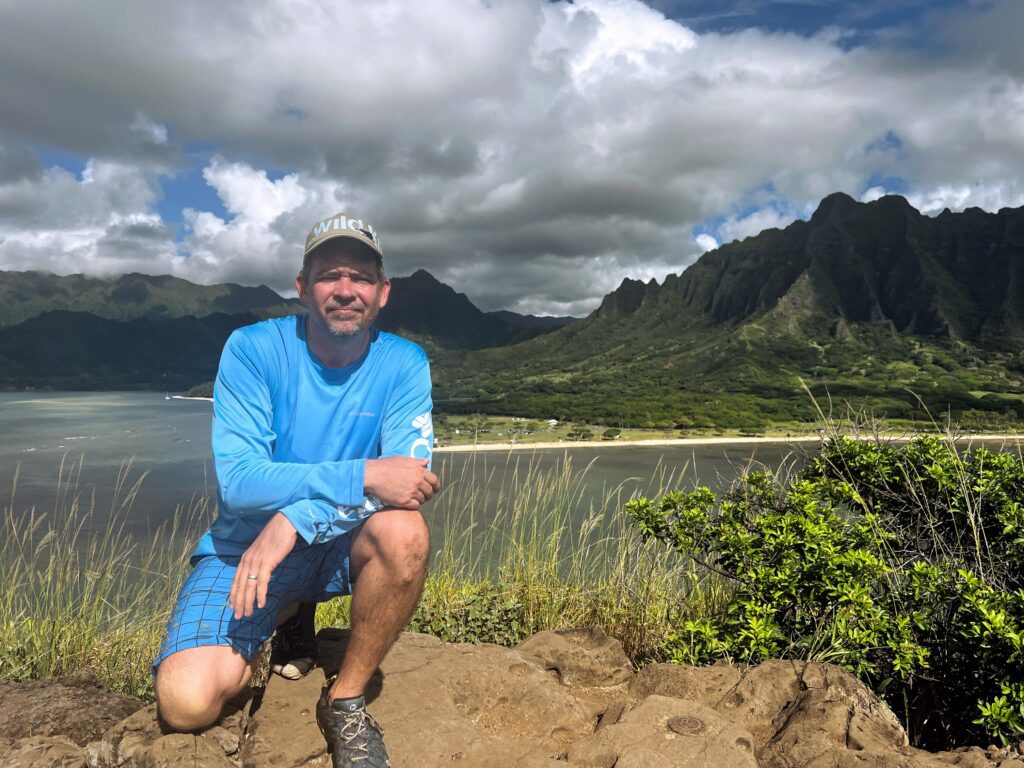Journey to Chinamans Hat: The Fascinating Beauty of Mokoli'i Explored Hawaii Calling View from the summit of Mokoli'i, Chinamans Hat, looking back towards Oahu