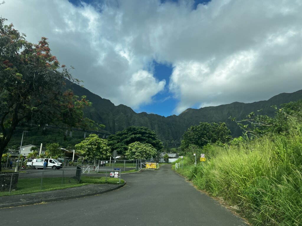 Why Volunteering at Papahana Kuaola Should Be on Your Bucket List Hawaii Calling a road with trees and mountains in the background