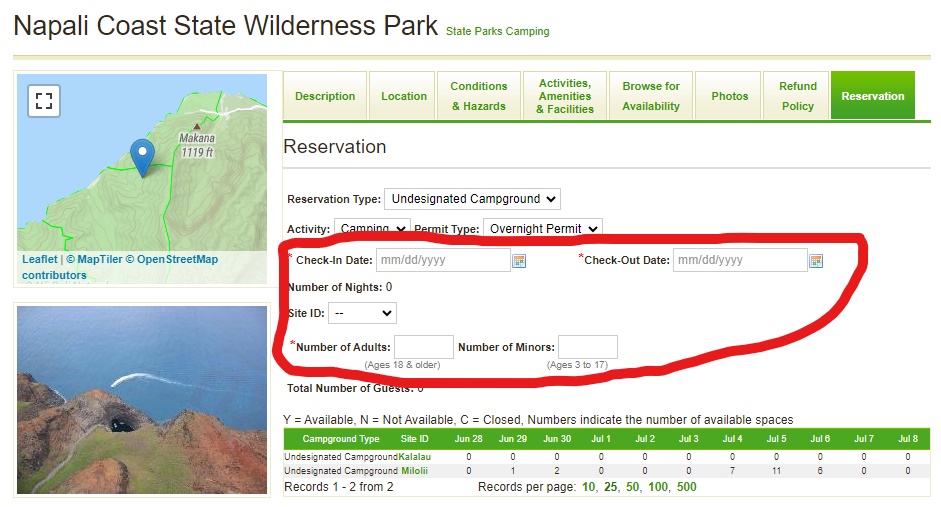 Kalalau Trail Guide: Planning Your Ultimate Hiking Adventure Hawaii Calling a screenshot of a web page