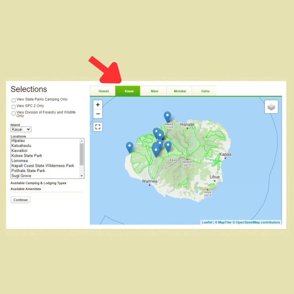Kalalau Trail Guide: Planning Your Ultimate Hiking Adventure Hawaii Calling a screenshot of a map