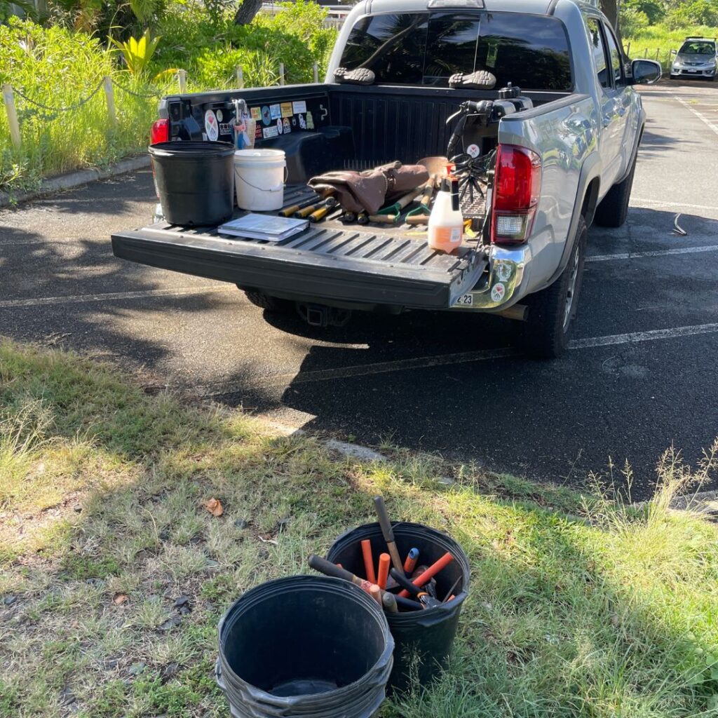 Hui O Ko'olaupoko | Protecting The Ocean By Caring For The Land On Oahu Hawaii Calling a truck with tools in the back