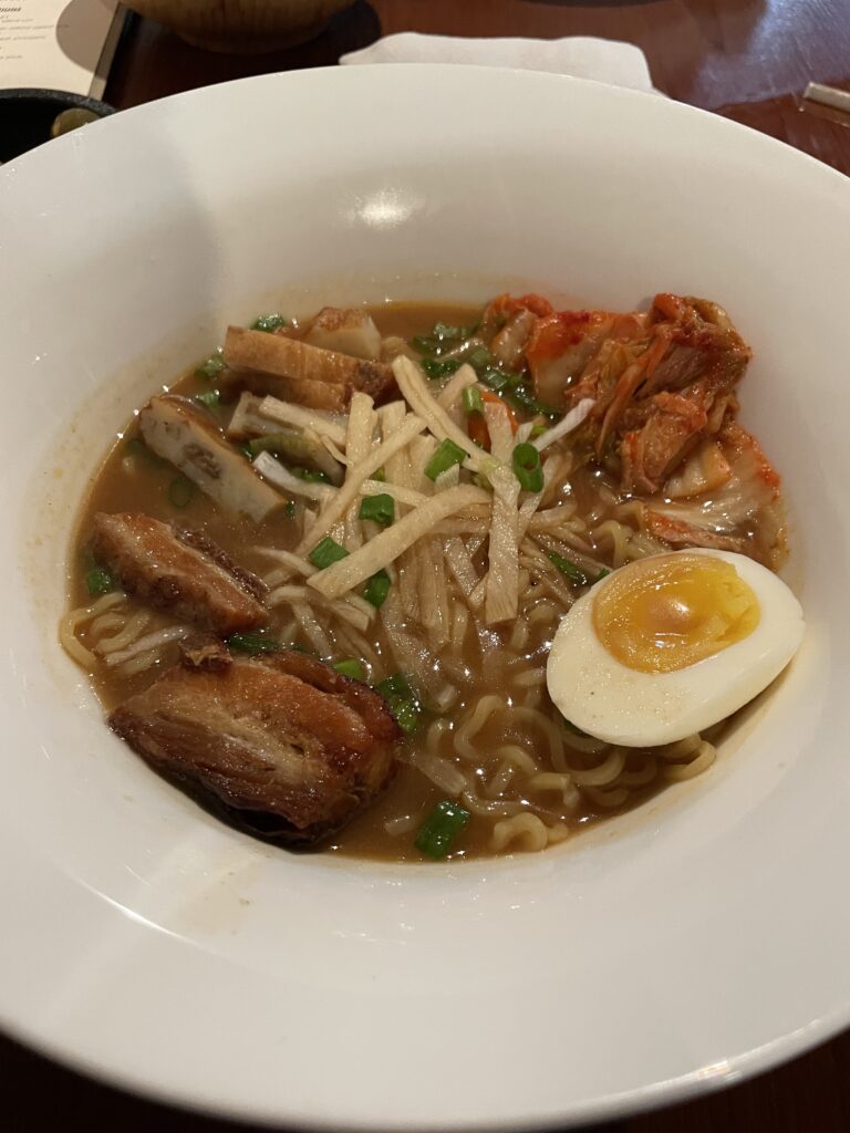 Review Montage Kapalua Bay | Maui Luxury Hawaii Calling a bowl of ramen with egg and meat
