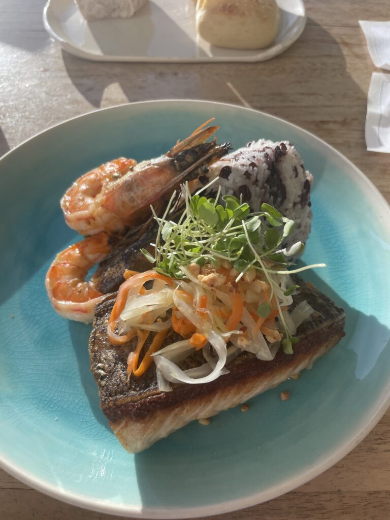 Review Montage Kapalua Bay | Maui Luxury Hawaii Calling a plate of food on a table