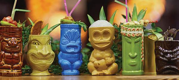 Get Your Tiki On During Mixology Month At International Marketplace Hawaii Calling a group of colorful tiki cups