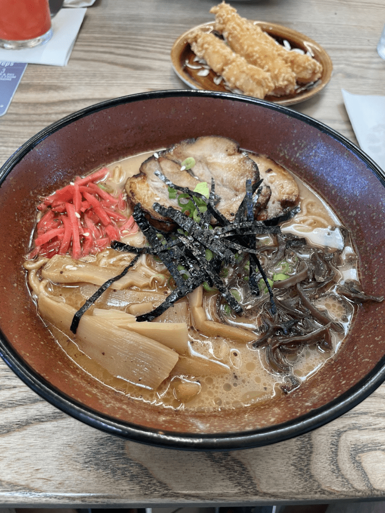 Mauka Market Restaurant Review | Excellent Food At Honolulu Airport Hawaii Calling a bowl of soup with vegetables and meat