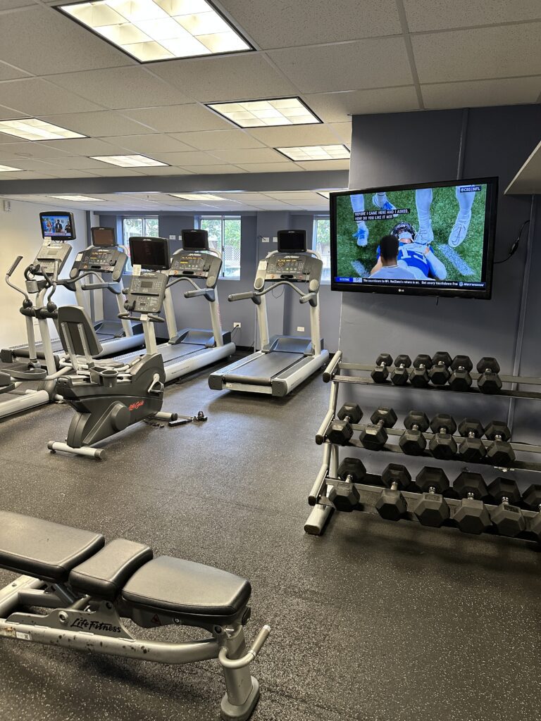 Courtyard by Marriott Waikiki Beach Review | Perfectly Positioned Hawaii Calling a room with exercise equipment and a television