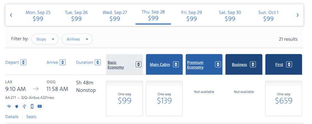 Flight Deals To Maui On Multiple Carriers Hawaii Calling a screenshot of a website