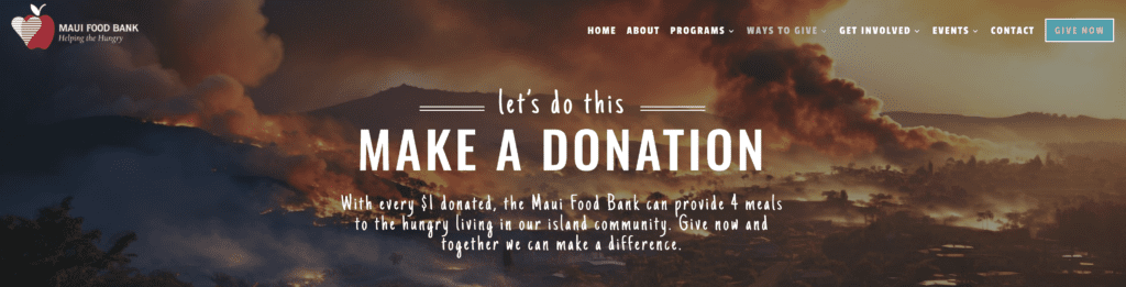 Donate to Trusted Maui Charities | Reputable Ways to Help Lāhainā Fire Victims Hawaii Calling a sunset over a forest
