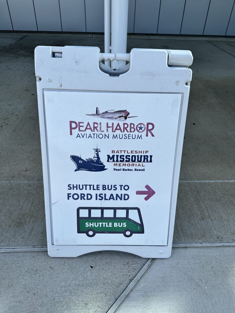Volunteering At The Battleship Missouri Memorial | Amazing History Behind The Scenes Hawaii Calling a sign on the sidewalk
