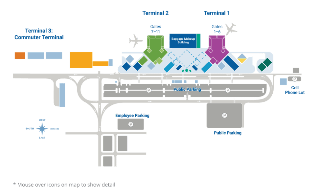 Kona International Airport Guide | Big Island Hawaii (KOA) Hawaii Calling a map of a airport