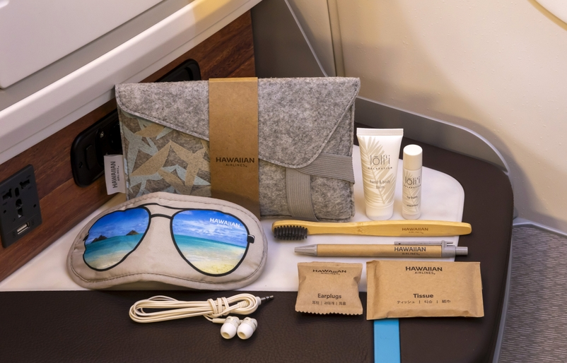 Experience Hawai‘i in the Skies: New Amenity Kits by Noho Home on Hawaiian Airlines Hawaii Calling New Amenity Kits by Noho Home on Hawaiian Airlines