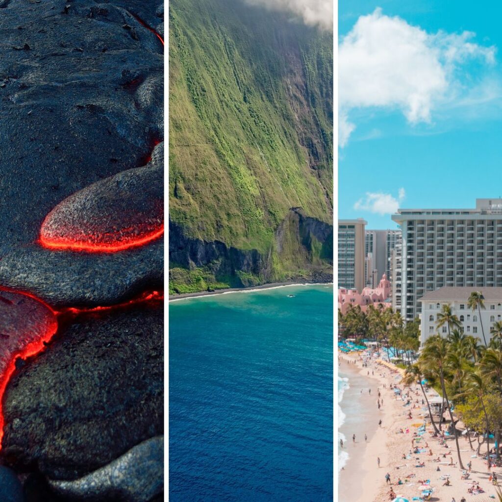 Ultimate Hawaii Packing List: Proven Essentials For An Unforgettable Trip Hawaii Calling a collage of images of a beach and a lava rock
