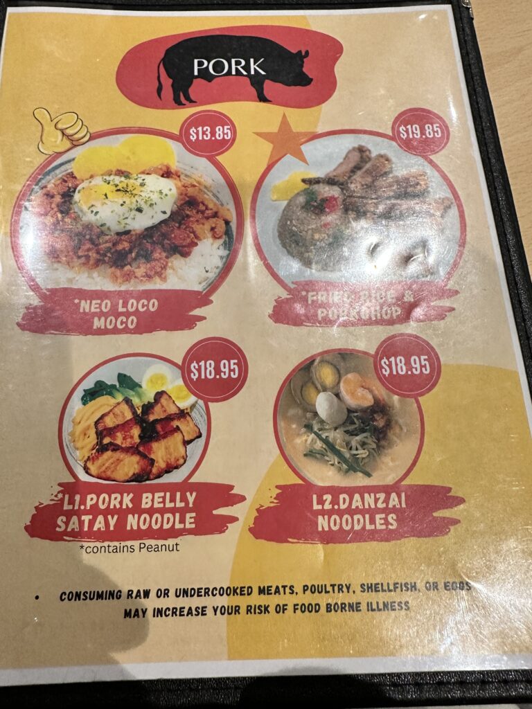 STIX Waikiki: A Foodie's Paradise in the Heart of Waikiki Beach Hawaii Calling a menu with pictures of food