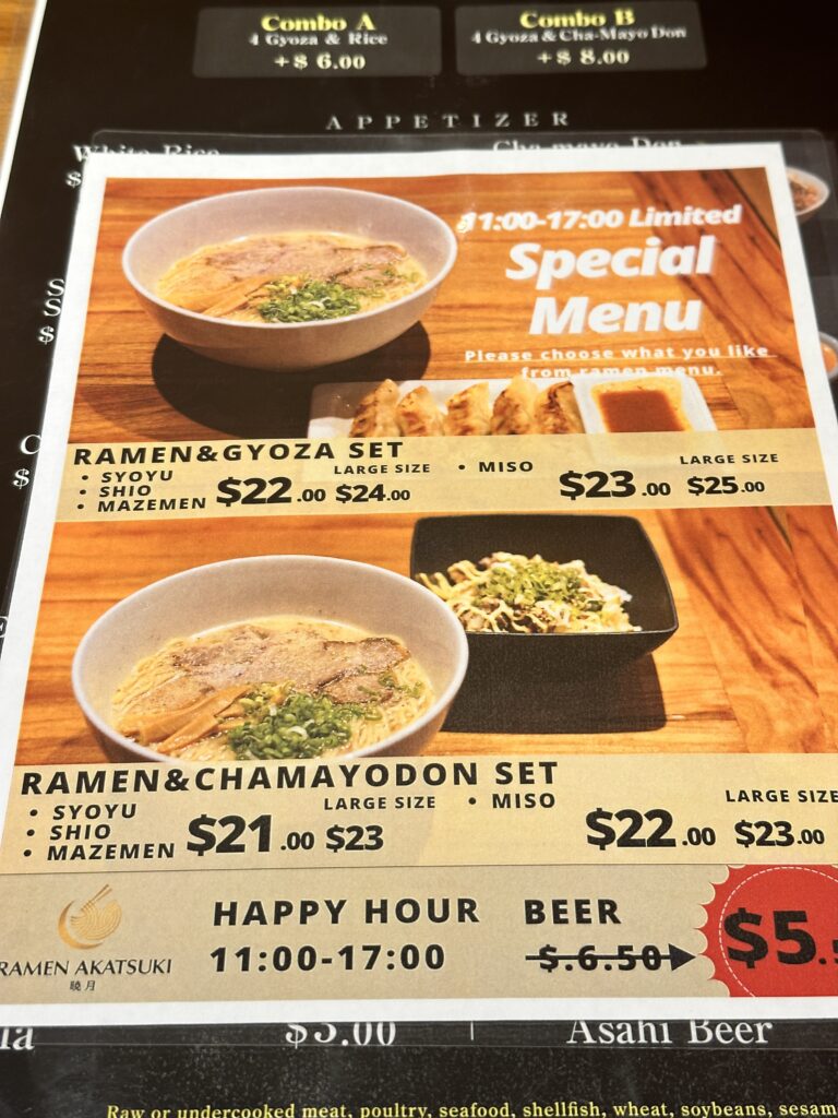 STIX Waikiki: A Foodie's Paradise in the Heart of Waikiki Beach Hawaii Calling a menu with a picture of soup and noodles