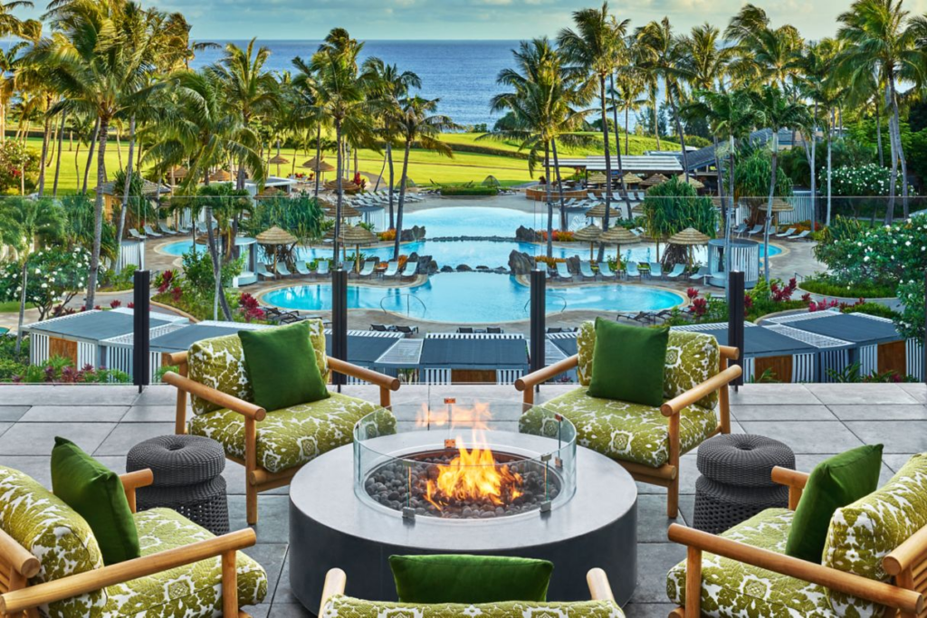 10 Best Family Hotels On Maui | Legendary Favorites (2025) Hawaii Calling a patio with a fire pit and a pool in the background
