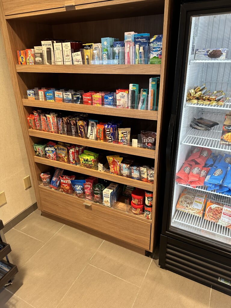 Review: Fairfield Inn & Suites Seattle Sea-Tac Airport Hawaii Calling a shelf with food on it