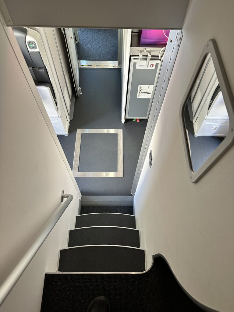 Hawaiian Airlines Boeing 787 Dreamliner Walk Through Hawaii Calling a view from the inside of a plane