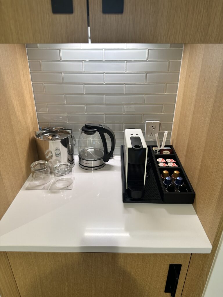 Review: Renaissance Honolulu Hotel & Spa | Oahu's Newest Hotel Hawaii Calling a coffee maker and coffee pot on a counter