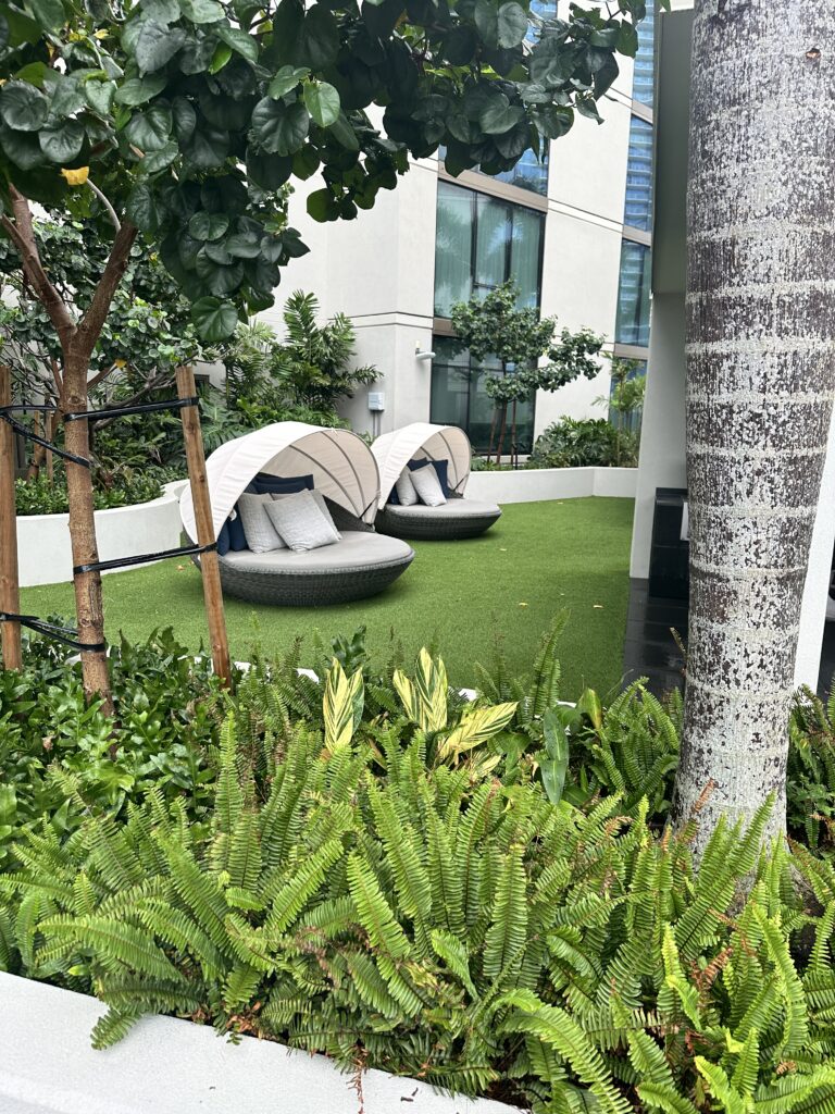 Review: Renaissance Honolulu Hotel & Spa | Oahu's Newest Hotel Hawaii Calling a group of chairs in a courtyard