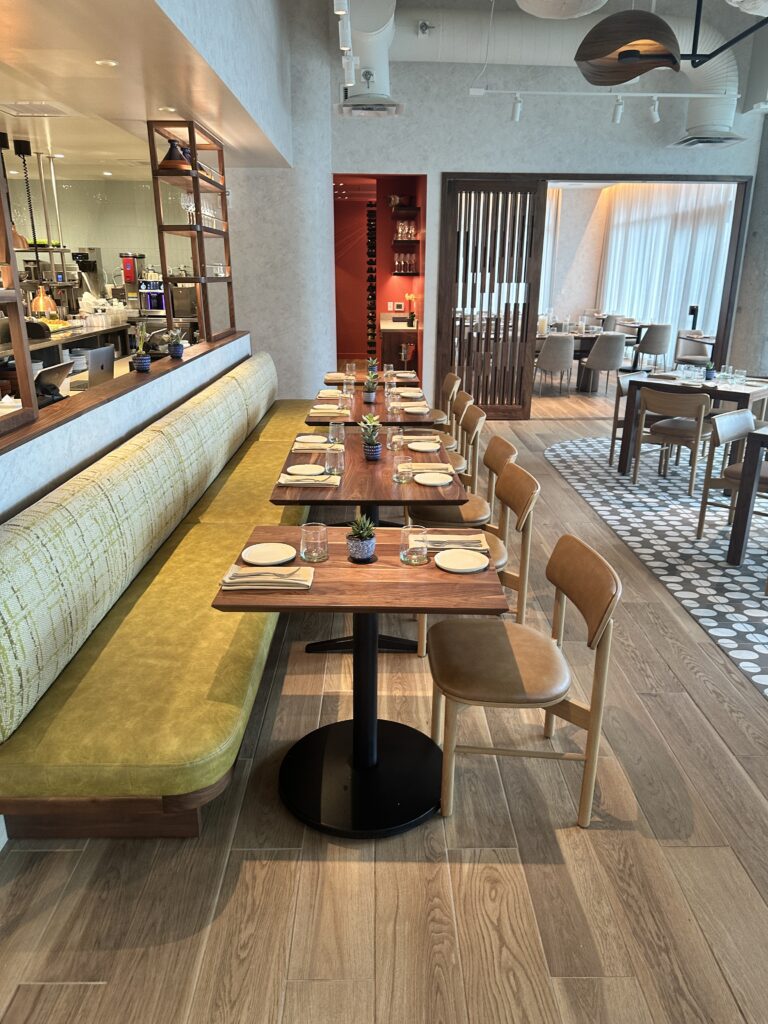 Review: Renaissance Honolulu Hotel & Spa | Oahu's Newest Hotel Hawaii Calling a restaurant with tables and chairs