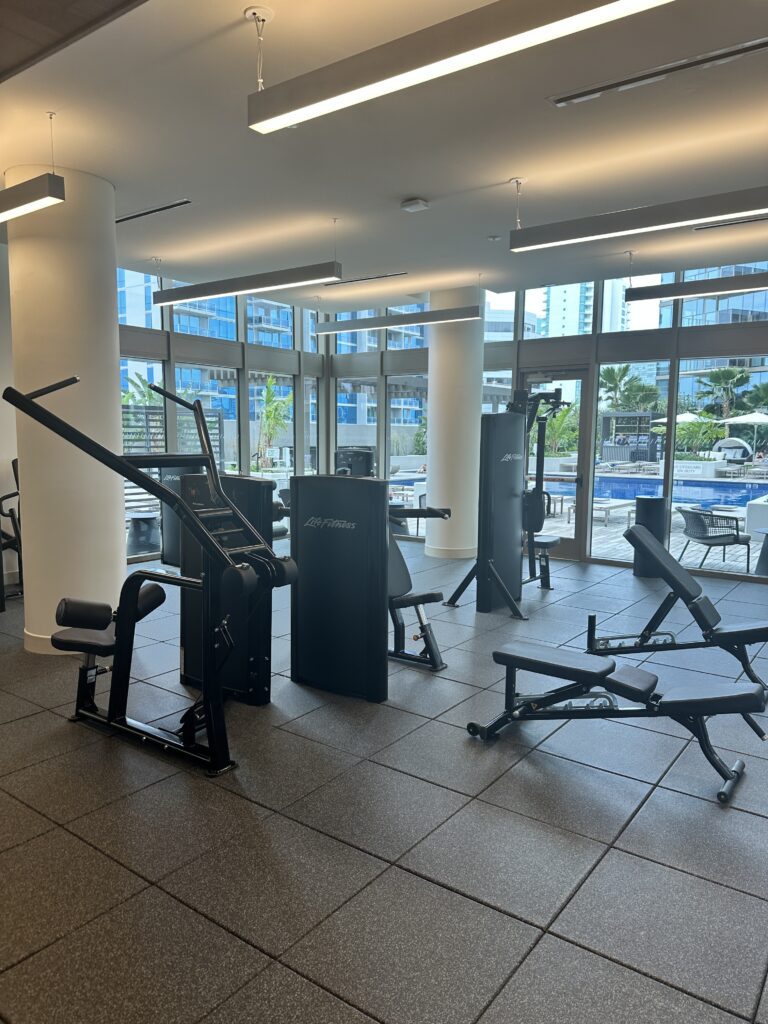 Review: Renaissance Honolulu Hotel & Spa | Oahu's Newest Hotel Hawaii Calling a gym with exercise equipment at the Renaissance Honolulu Hotel & Spa