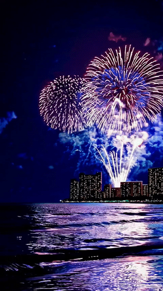Best Way To Celebrate New Year's Eve In Hawaii (2024-25) Hawaii Calling fireworks over a city
