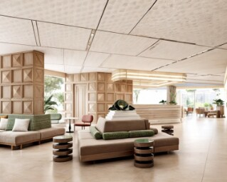 The Top 5 Budget Hotels in Bangkok, Thailand (2025) Hawaii Calling a lobby with a large reception desk and a large couch