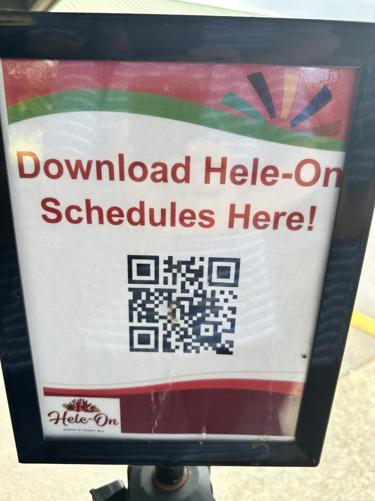 Hilo International Airport Guide (2025) | Big Island Hawai'i (ITO) Hawaii Calling a sign with qr code