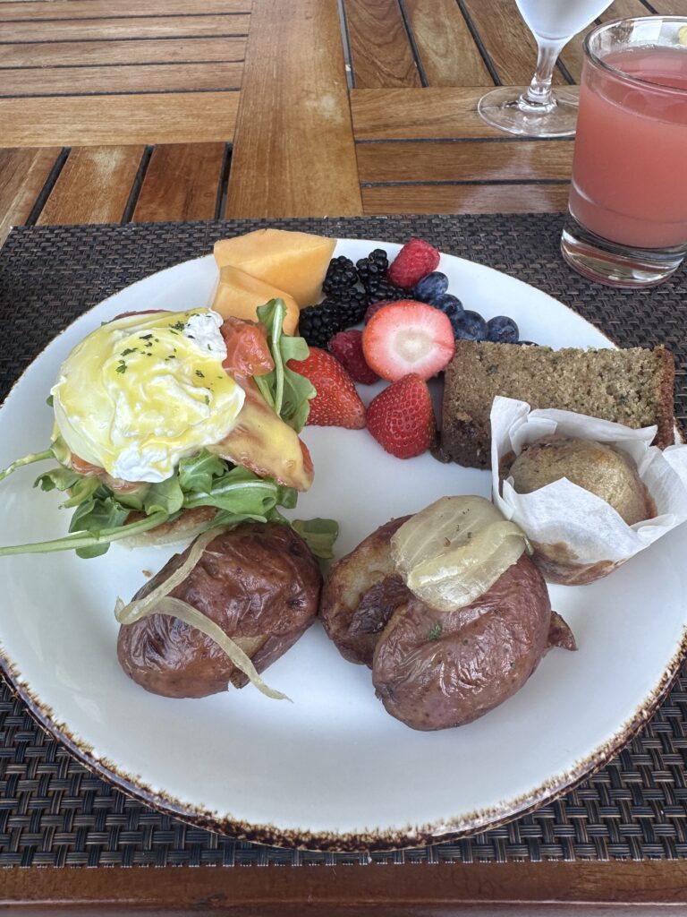 Ka La'i Waikiki Beach, A Hilton LXR Property | Review & Video Hawaii Calling a plate of food on a table
