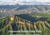 Diamond Head State Park Temporary Closures for Rockfall Mitigation: What Visitors Need to Know a large mountain with Diamond Head in the background