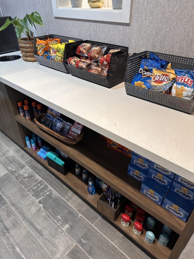 Residence Inn Oahu Kapolei: A Smart Option for Longer Stays on Oʻahu Hawaii Calling a shelf with snacks and snacks on it