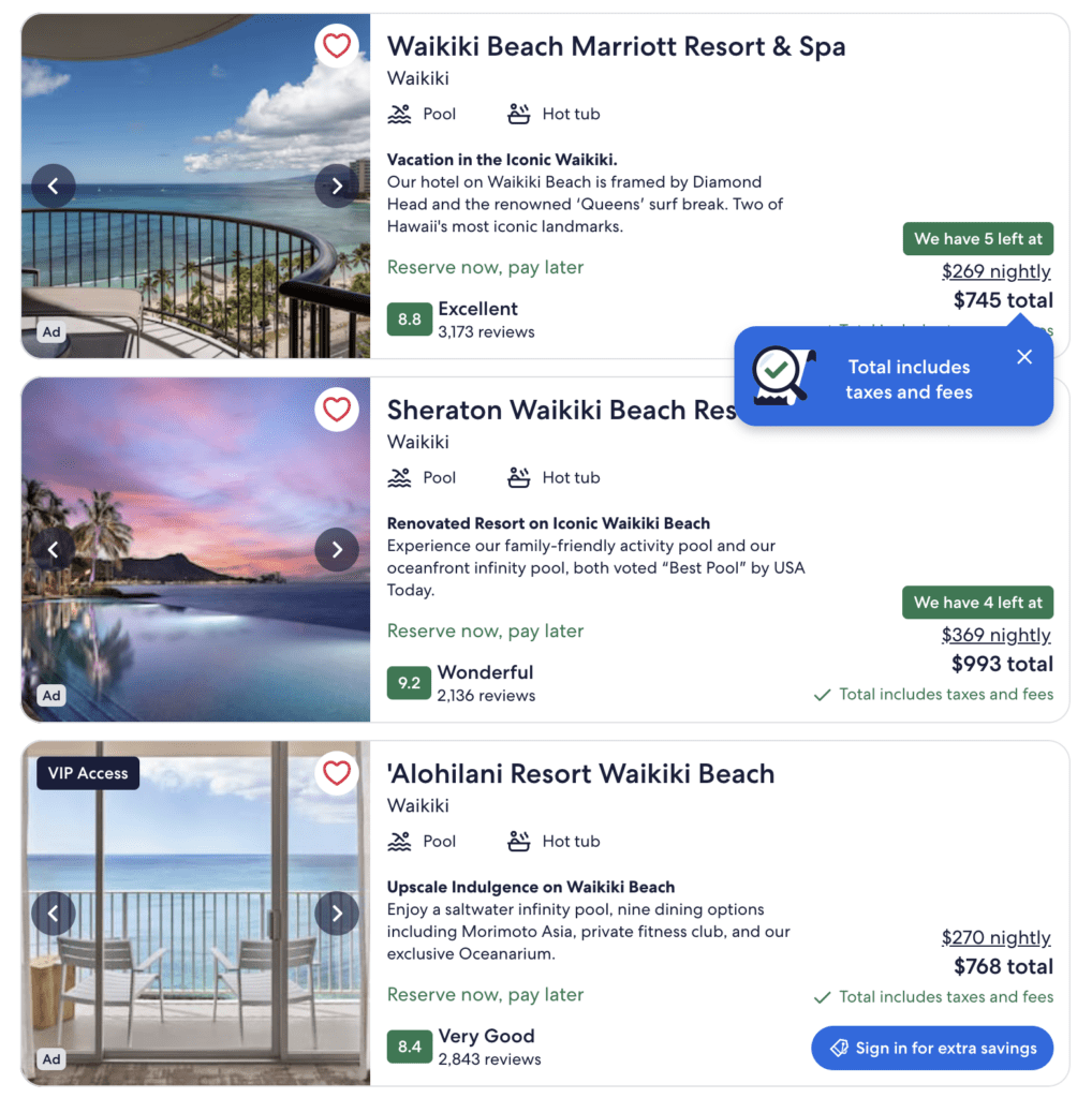 Say Goodbye to Sneaky Surcharges: FTC’s New Rule Shines Light on Hidden Costs in Hawai‘i Travel Hawaii Calling a screenshot of a website