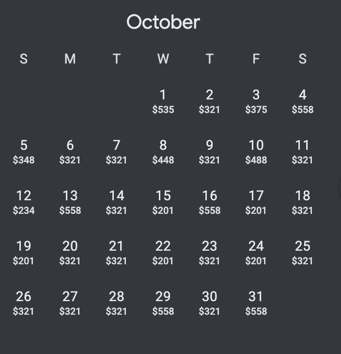 Jetstar's Exit: A Reflection of Hawaii's Evolving Tourism Landscape Hawaii Calling a screenshot of a calendar