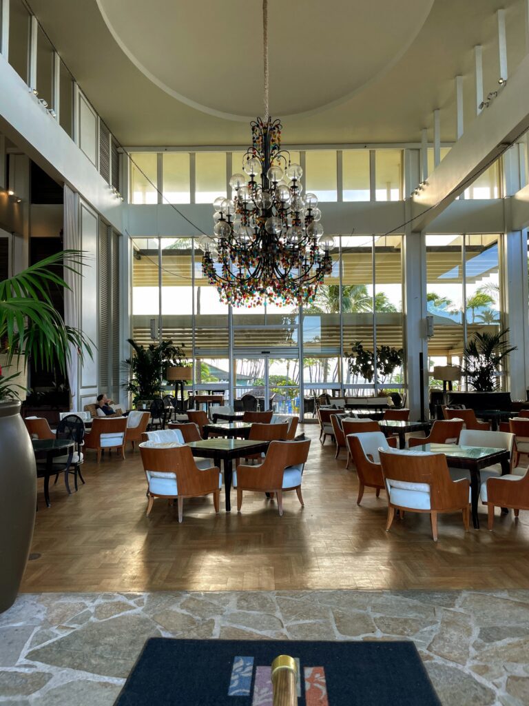 What Hotel Was The New Lilo & Stitch Movie Filmed? Inside the Iconic Kahala Hotel On Oahu Hawaii Calling a large room with tables and chairs