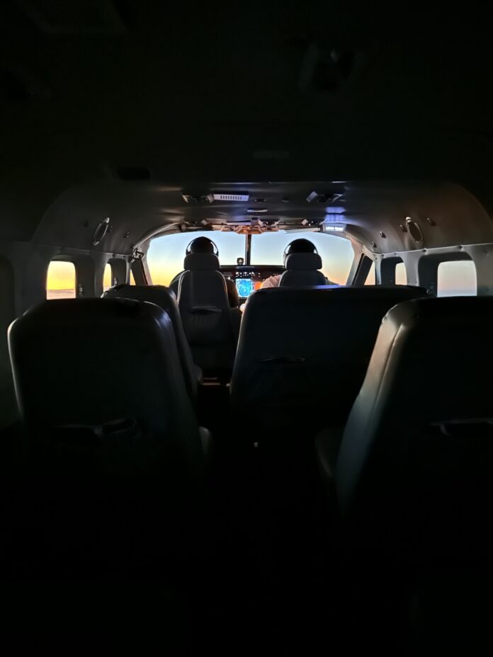 inside the inside of a plane