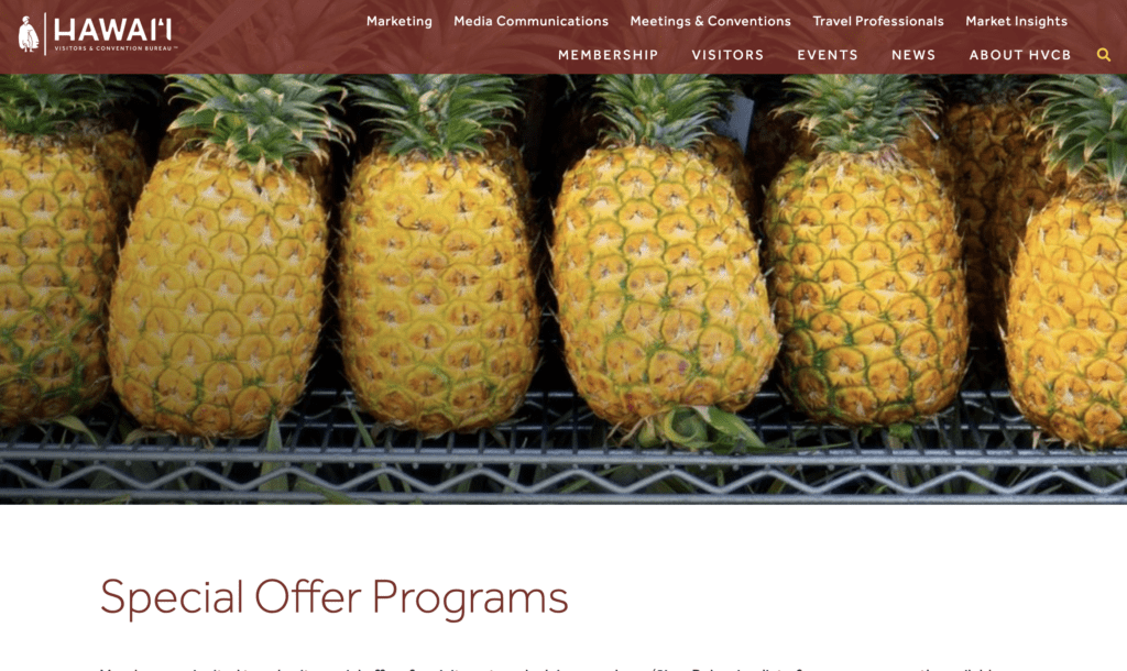 New Hotel Tax Hike Followed by $6M Emergency Campaign to Revive Maui Tourism Hawaii Calling a group of pineapples on a shelf