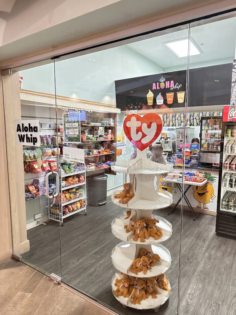 a store with shelves of toys