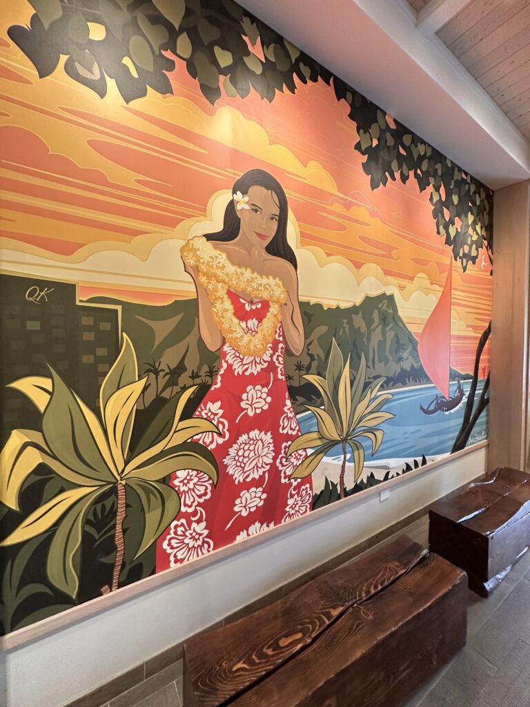 a painting on the wall