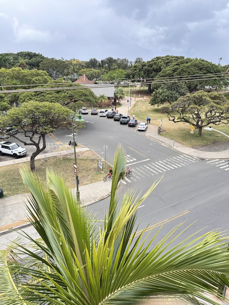 a street with cars parked on it