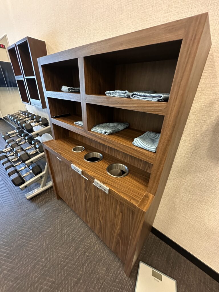 a wooden shelves with objects on them