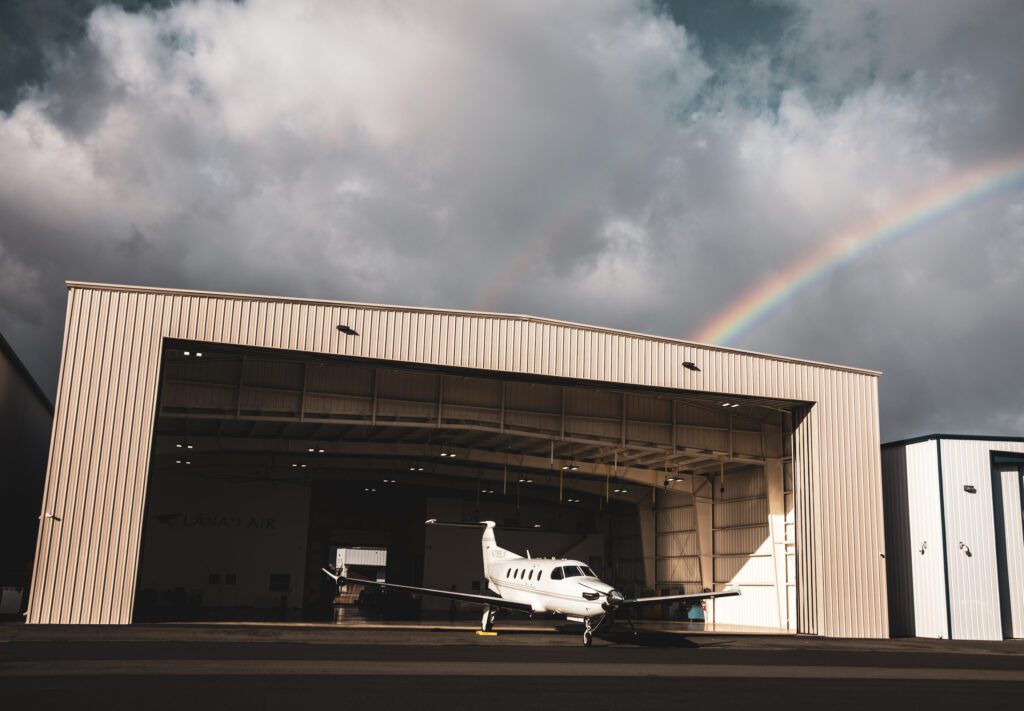Free Flights from Honolulu to Lānaʻi with Four Seasons Resort Bookings Through 2026 Hawaii Calling a plane in a hangar