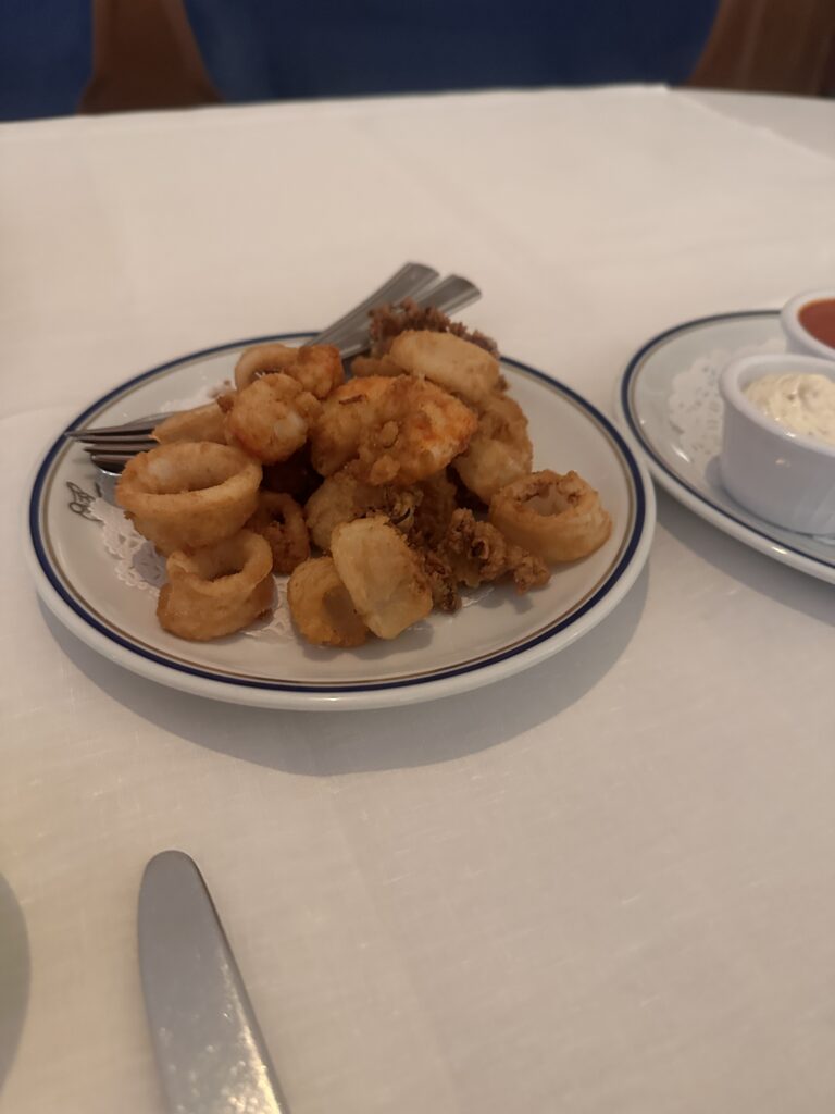 a plate of fried food